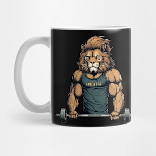 lion at gym Mug